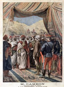 Jules Cambon Governor General of Algeria at the Moroccan Frontier, Illustration from 